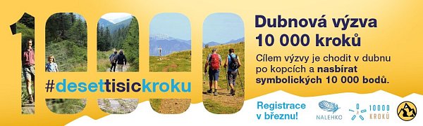 Dubnová výzva 10 000 kroků